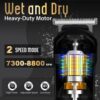 Ufree Beard Trimmer for Men. Waterproof Electric Razor for Nose. Body. Face & Mustache. Cordless Hair Clippers Shavers Grooming Kit. Gifts for Men Husband Father