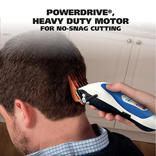 51resD6abSL.jpg Wahl Clipper USA Color Pro Complete Haircutting Kit with Easy Color Coded Guide Combs - Corded Clipper for Hair Clipping & Grooming Men. Women. & Children - Model 79300-1001M