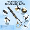 Hair Cutting Scissors Shears Kits. 15 Pcs Professional Hairdressing Scissors Set. Stainless Steel Hairdressing Shears Set Professional Thinning Scissors for Barber/Salon/Home/Men/Women/Kids/Adults