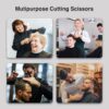 Hair Cutting Scissors. 6.5 Stainless Steel Barber Haircut Shears for Men/Woman. Professional Trimming Scissors Kit for Salon and Home Use. Sharp Edge for Precise Cutting