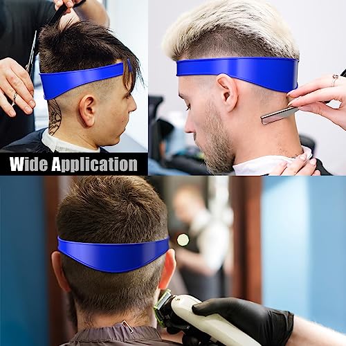 Neckline Shaving Template and Adjustable Hair Trimming Guide.DIY Self Haircutting System. Shaving and Keeping a Clean and Straight Neck Hairline.Easy Use Tool Soft Portable(Blue)