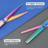 Hair Cutting Scissors Kits.11Pcs Professional Haircut Scissors Kit with Comb.Clips.Cape.New Craftsmanship Stainless Steel Hairdressing Thinning Shears Set for Barber.Salon.Home.Men.Women