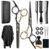 Hair Cutting Scissors Shears Kits. 15 Pcs Professional Hairdressing Scissors Set. Stainless Steel Hairdressing Shears Set Professional Thinning Scissors for Barber/Salon/Home/Men/Women/Kids/Adults
