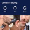 Norelco Philips Multigroomer All-in-One Trimmer Series 3000. 13 Piece Mens Grooming Kit. for Beard. Face. Nose. and Ear Hair Trimmer and Hair Clipper. NO Blade Oil Needed. MG3750/60