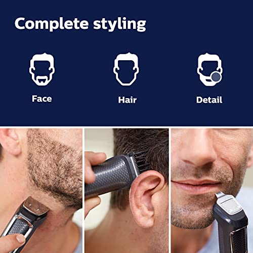 Norelco Philips Multigroomer All-in-One Trimmer Series 3000. 13 Piece Mens Grooming Kit. for Beard. Face. Nose. and Ear Hair Trimmer and Hair Clipper. NO Blade Oil Needed. MG3750/60